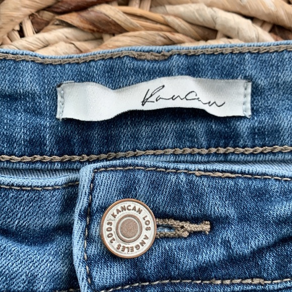 KanCan Destructed Patched Skinny Jean - Picture 11 of 12